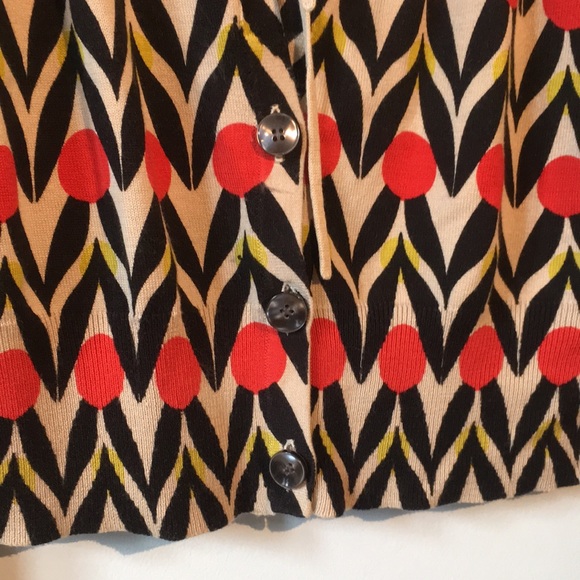 Printed cardigan. Nine West. Tie and buttons. - Picture 5 of 7